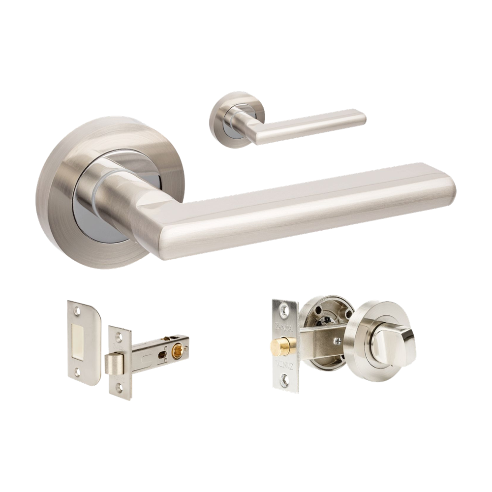 Epic Separate Privacy Set, includes 1131 & 7032 privacy kit in Brushed Nickel / Chrome Plated