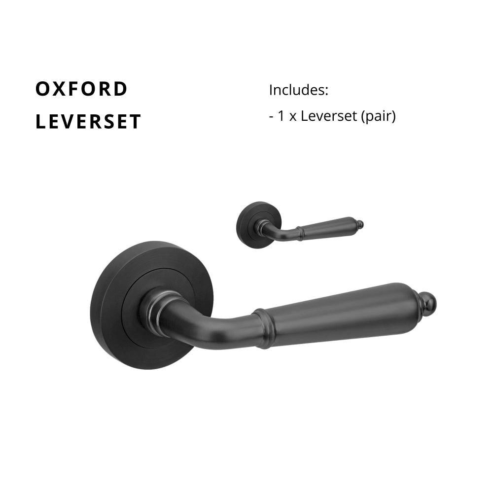 Oxford Lever Set in Black
