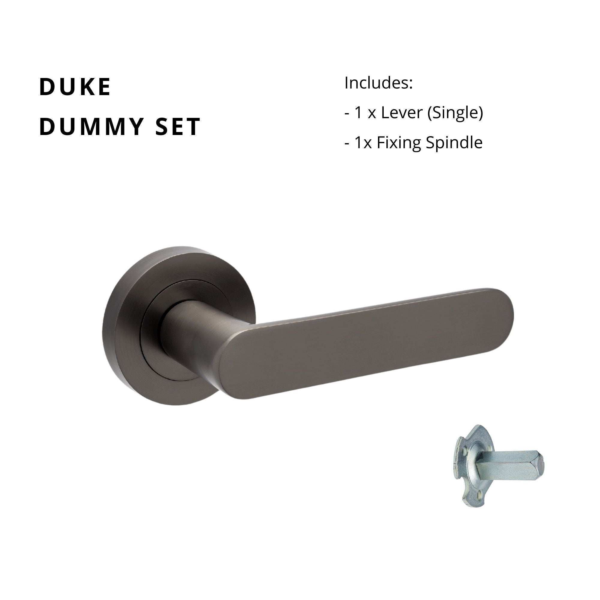 Zanda Duke Lever Set with green finish and sleek metal design for door handle replacement or upgrade.