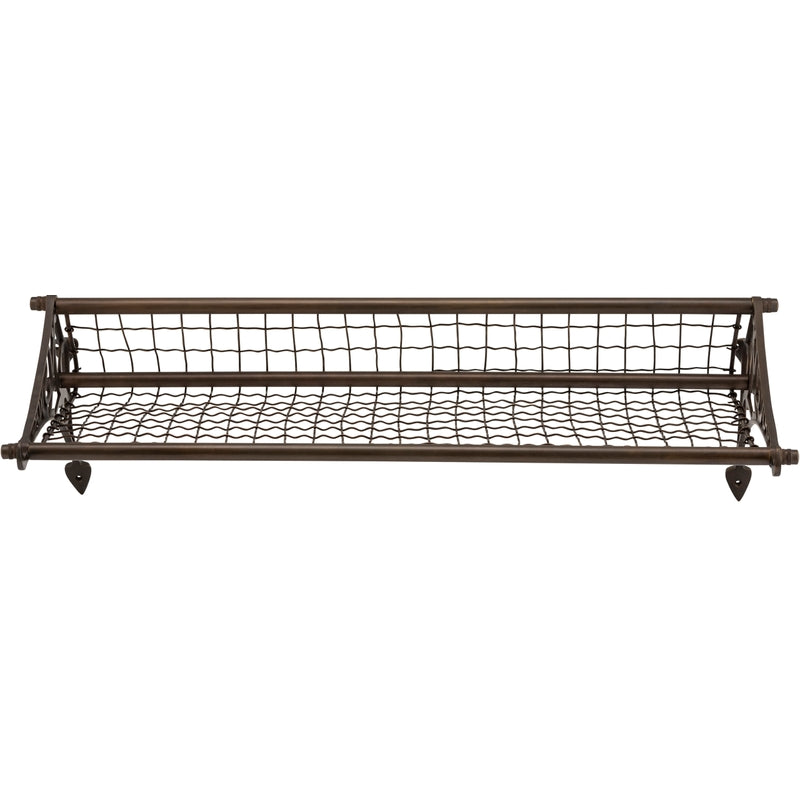 Luggage Rack NSWR Antique Brass H240xL725xP200mm in Antique Brass