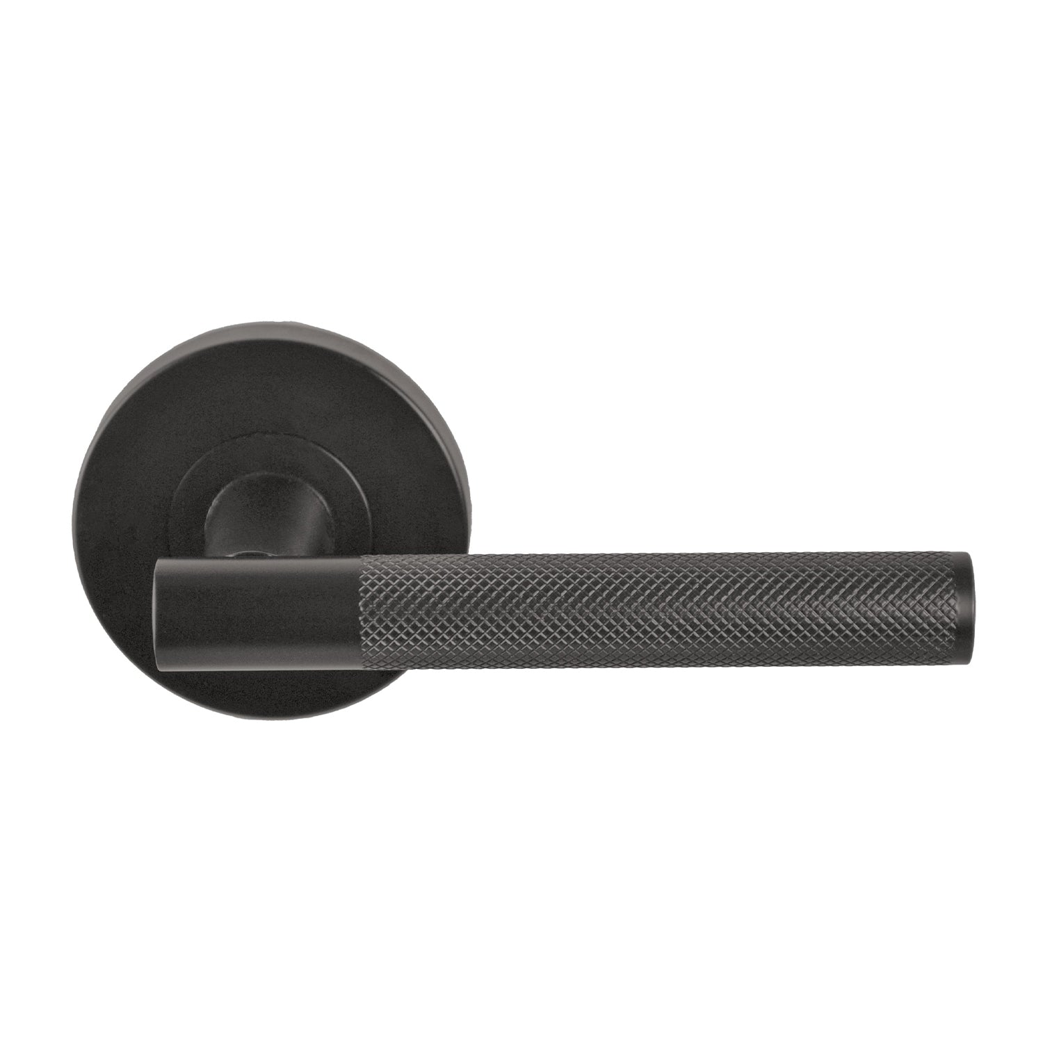 Domici knurled Passage set Box pack No latch GG in Graphite Grey
