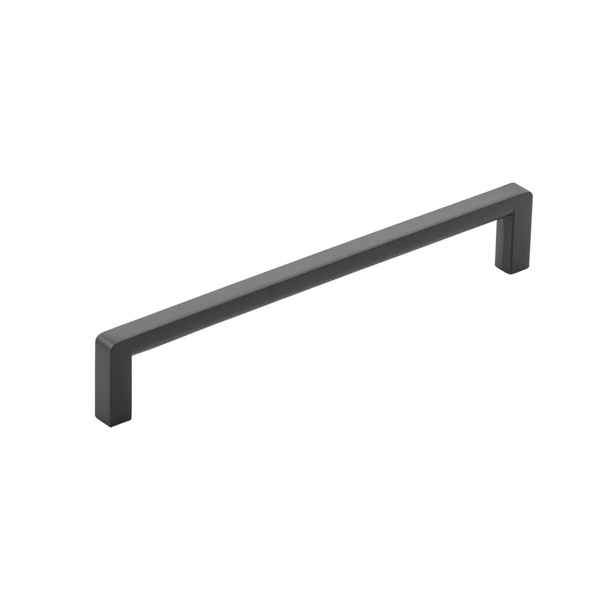 Momo MILANO cabinet pull handle in matte black finish, featuring sleek modern design for furniture drawers and cabinets