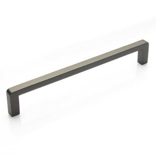 MILANO D HANDLE 160MM METALLIC GREY in Metallic Grey