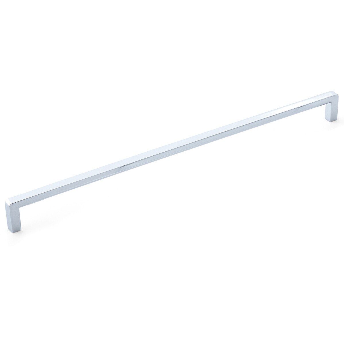 Momo MILANO cabinet pull handle in brushed gold finish, sleek modern design, attached to a cabinet door.