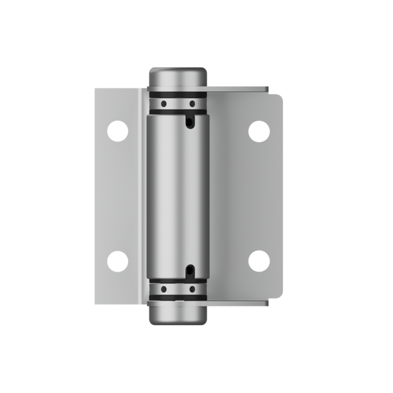 Lenlok M209,  Spring Hinge, Hold Open, Bolt Through, Pair, Satin Stainless Steel in Satin Stainless