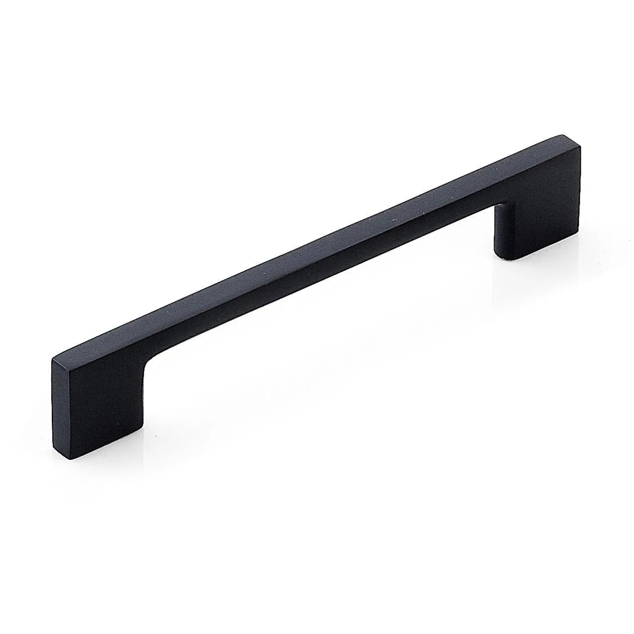 Momo LIVORNO cabinet pull handle in matte black finish with a sleek, modern design for kitchen or furniture drawers.