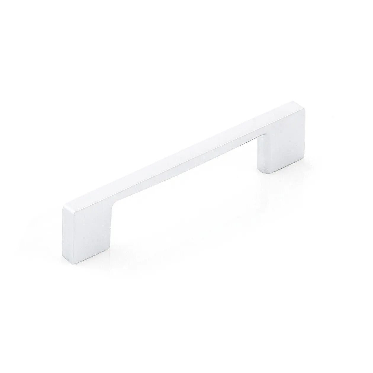 Momo LIVORNO cabinet pull handle in white finish, sleek metal design for kitchen or furniture drawers.