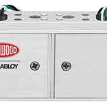 Lockwood Padde Series Z4 and Z8 double non-monitored electromagnetic locks mounted on an architectural hardware door.