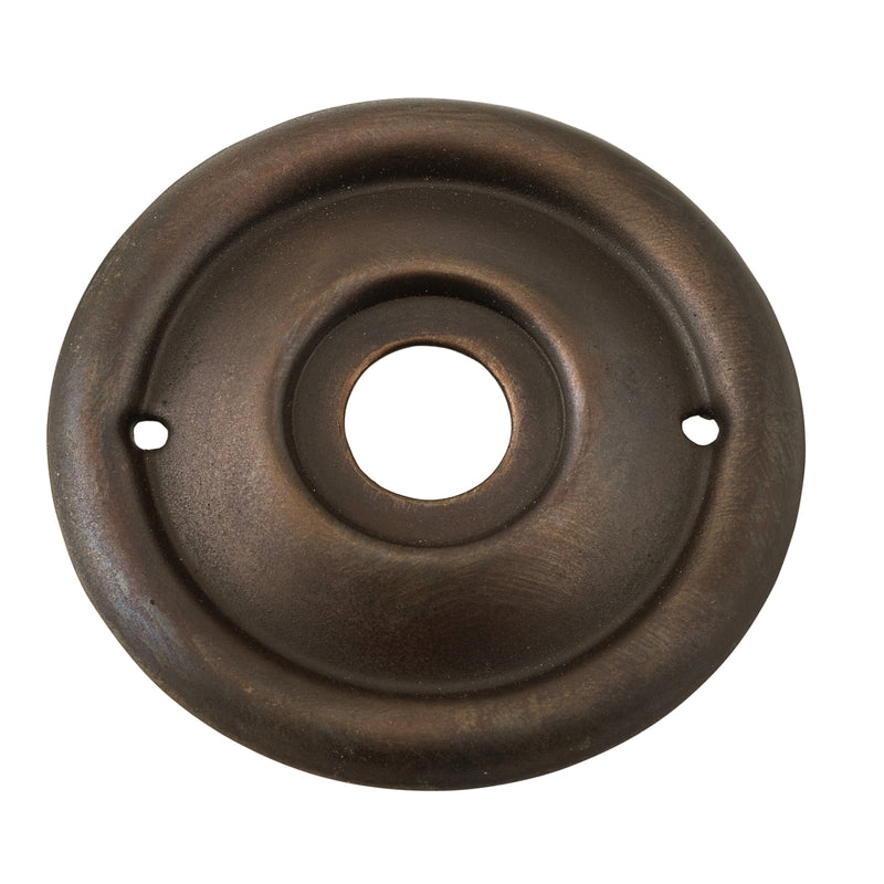 Backplate For Milled Edge Mortice Knob Pair Antique Brass D52mm in Antique Brass
