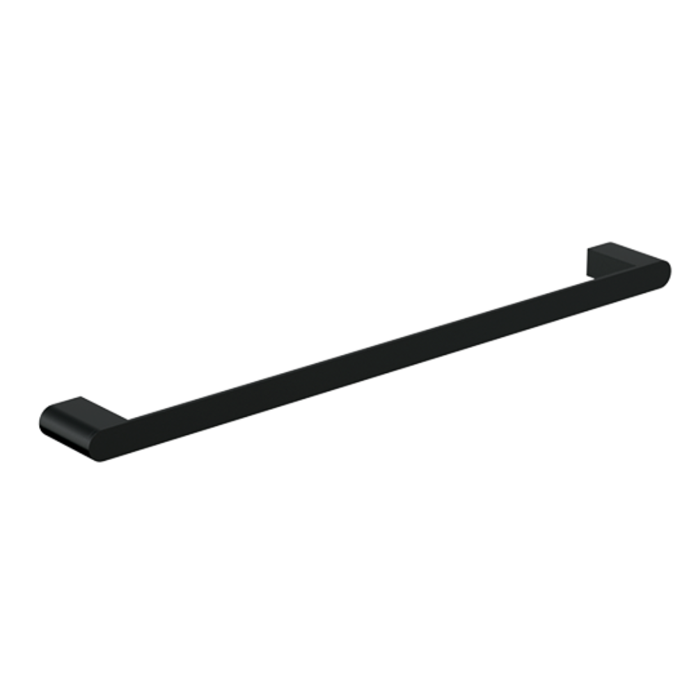 Serenity: Single Towel Rail 600mm Designer Black in Designer Black