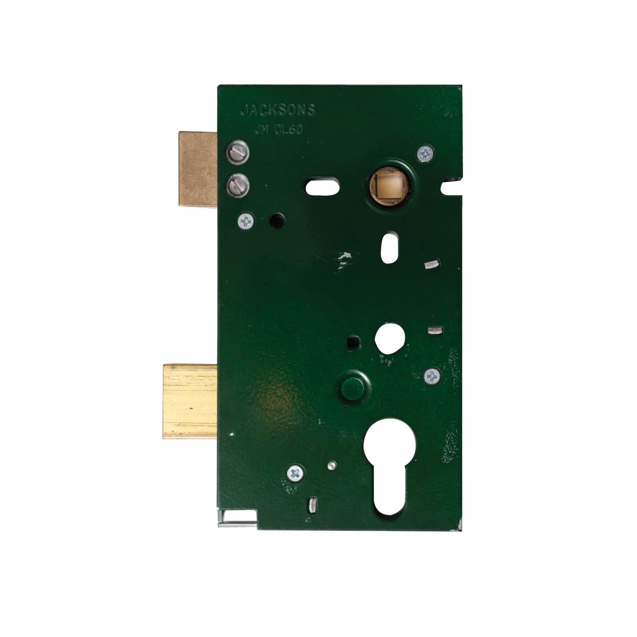 JACKSON LOCKS LONG MORTICE LOCK FOR USE WITH EURO CYLINDER 60MM BACKSET
