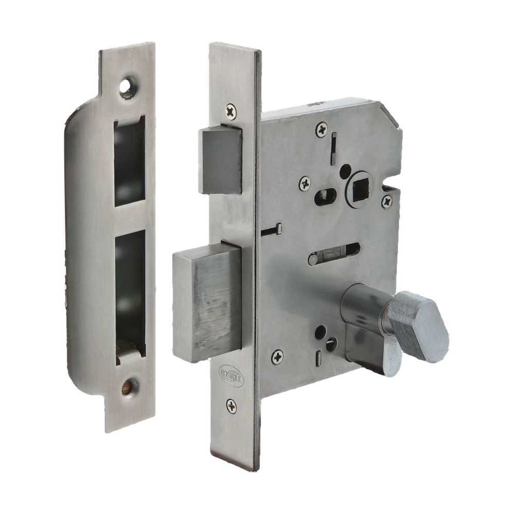 QuadLock Multi Function Entrance Lock 304 PSS 60mm in Polished Stainless Steel