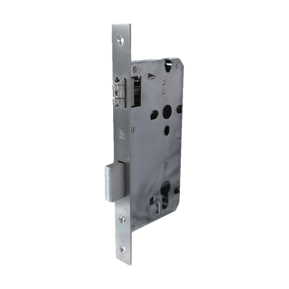 Superior Brass roller latch and deadbolt with 45mm backset, architectural hardware for secure door locking.