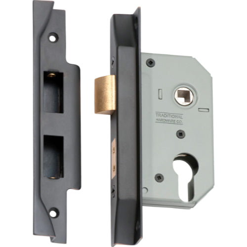 Mortice Lock Euro Rebated Antique Copper CTC47.5mm Backset 46mm in Antique Copper