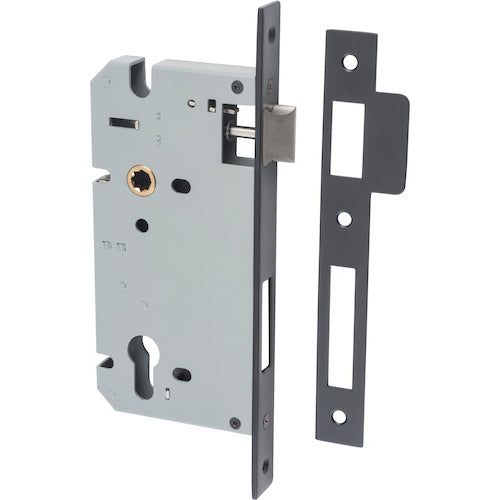 Mortice Lock Euro Matt Black CTC85mm Backset 60mm in Matt Black