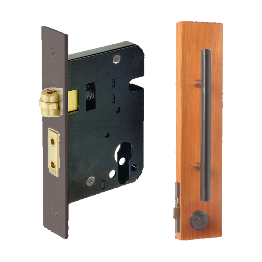 Round Roller Lock Kit, Includes 1140, 7020 & 1147 (70mm Key/Key) in Graphite Nickel