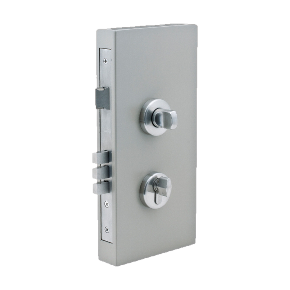 Round Double Turn Lock Kit - Includes Lock, Single Cylinder & Escutcheons in Brushed Nickel