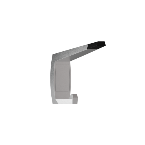 Anti-Microbial Moda Series Coat Hook with Bumper ? Concealed - With Screw Fixings in Antimicrobial Coating