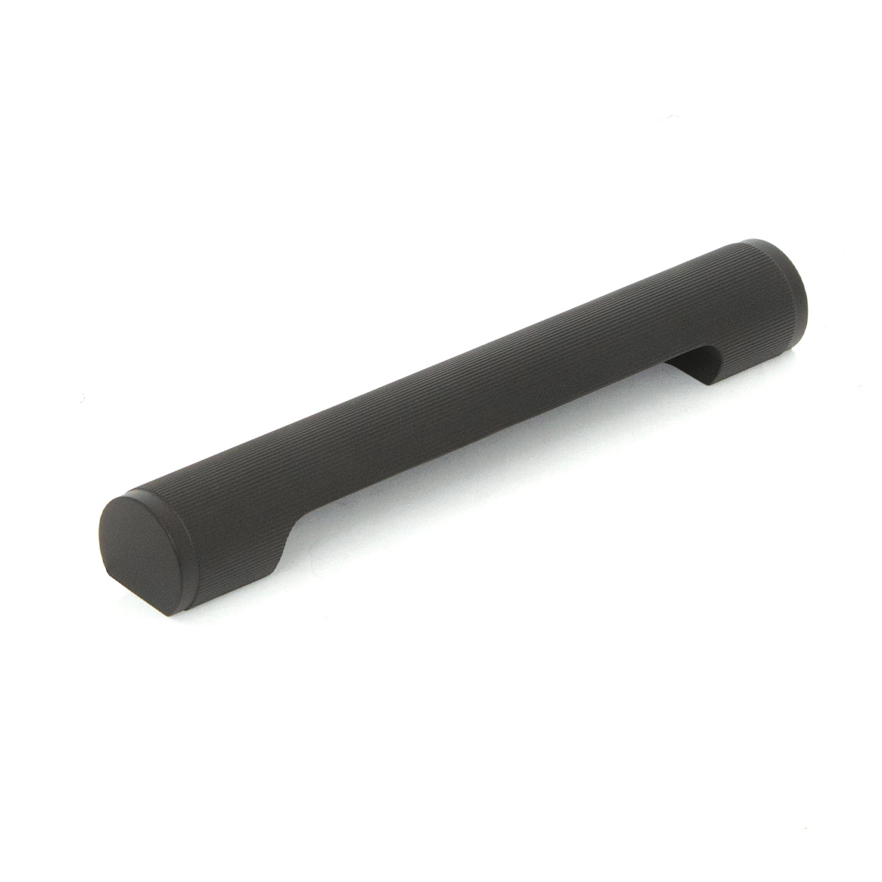 Momo Manhattan cabinet pull handle in matte black finish, featuring sleek modern design for kitchen or furniture cabinetry.
