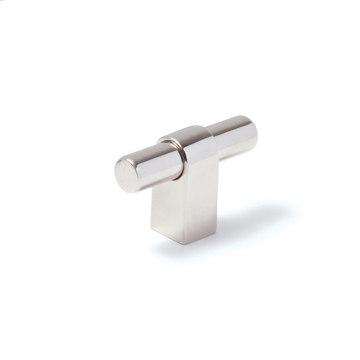 Momo MAIDA cabinet T-pull handle in matte nickel finish, featuring a sleek, modern design for kitchen or furniture doors.