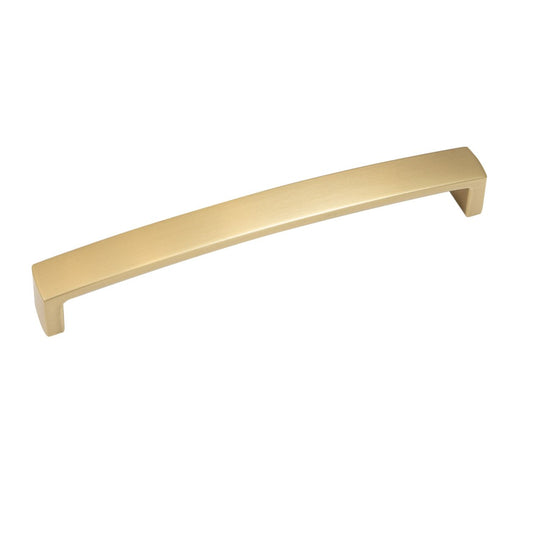 NEW HAMPTON D HANDLE 160MM MATT BRASS in Brass Matt