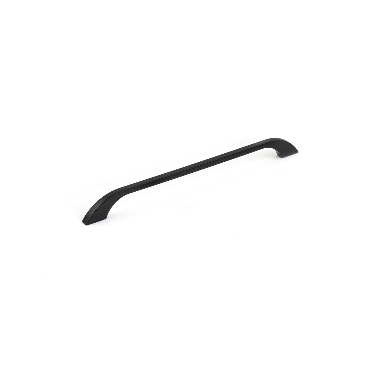 Momo NEW PRATO cabinet pull handle in matte black finish, modern metal hardware for kitchen or bathroom cabinetry.