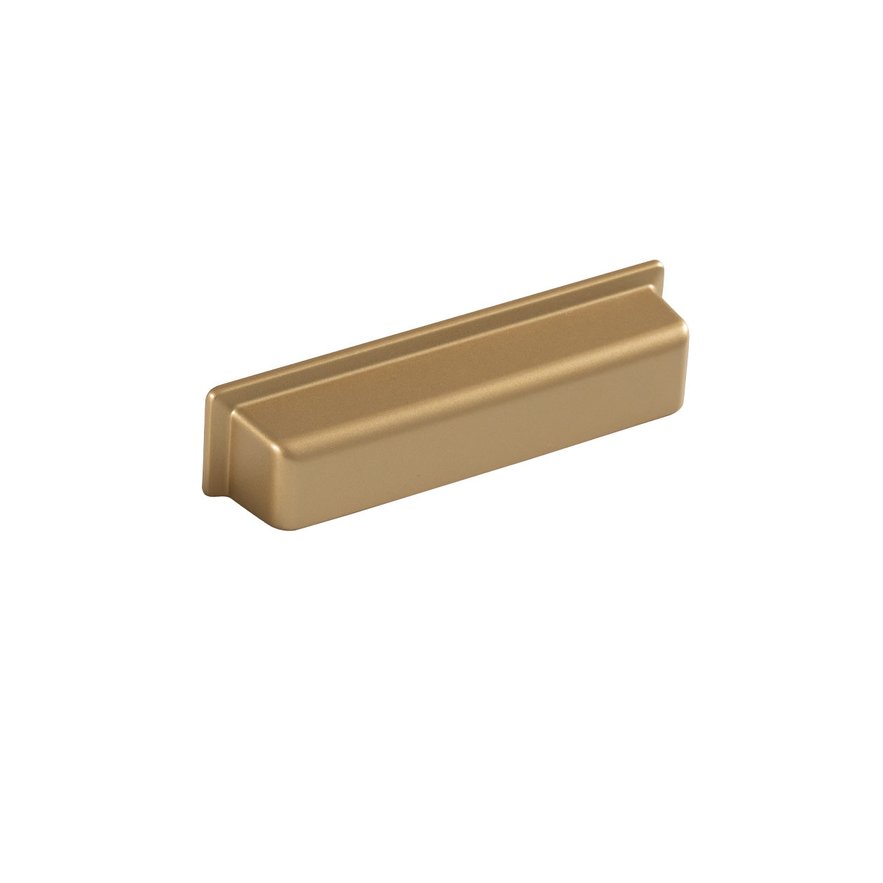 OTTO CUP PULL 96MM SATIN BRASS in Satin Brass