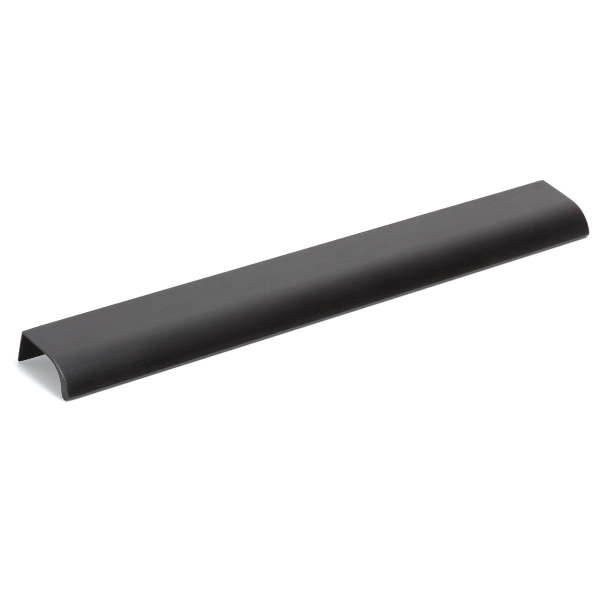 ONA LIP PULL HANDLE 256MM BRUSHED BLACK in Brushed Black