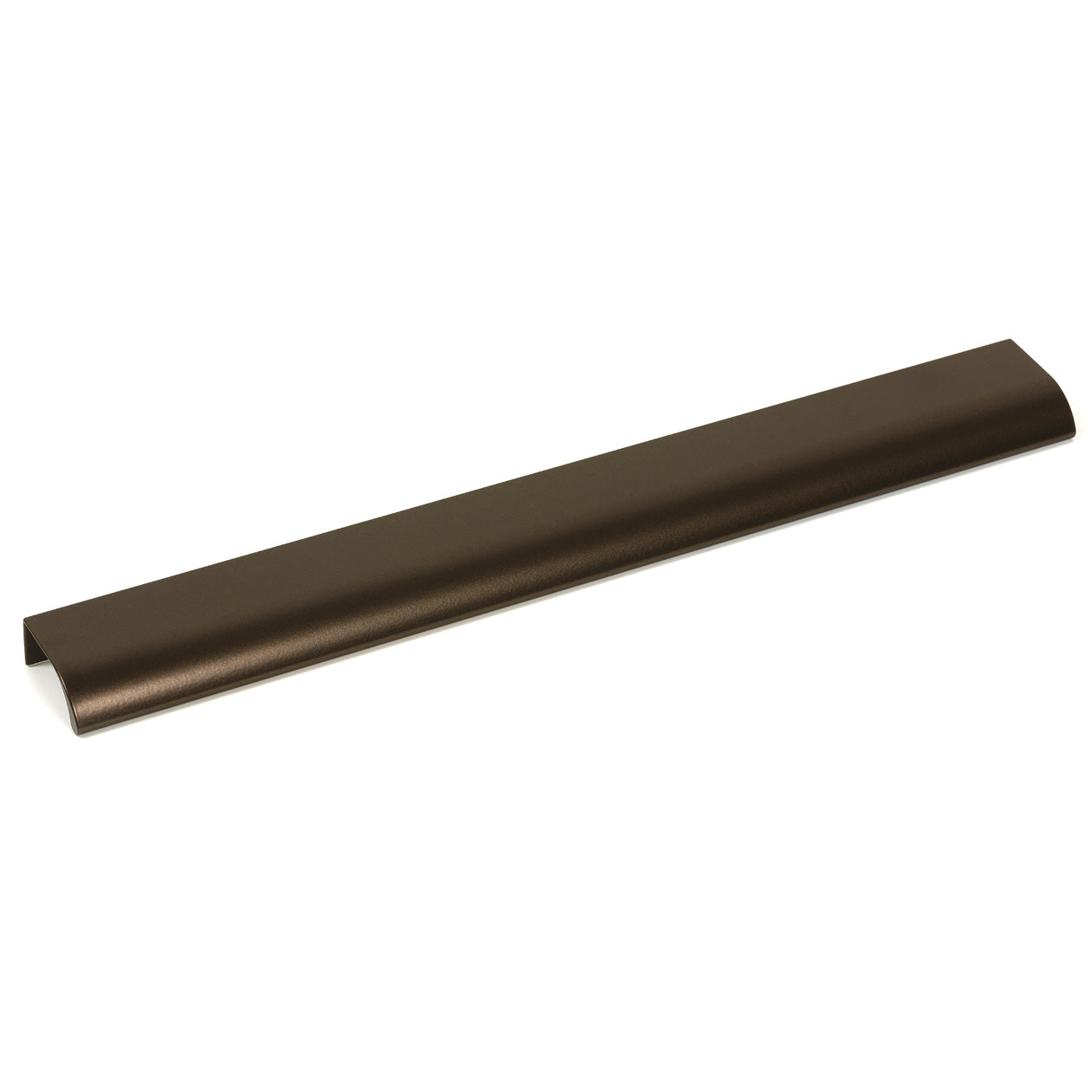 Momo ONA Edge Pull in matte bronze finish, featuring a sleek modern design for cabinet or drawer hardware.