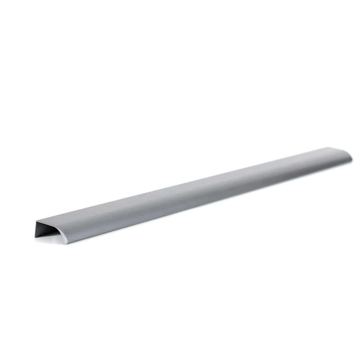 Momo ONA Edge Pull in brushed nickel finish, featuring modern design and ergonomic handle for cabinet or drawer use.