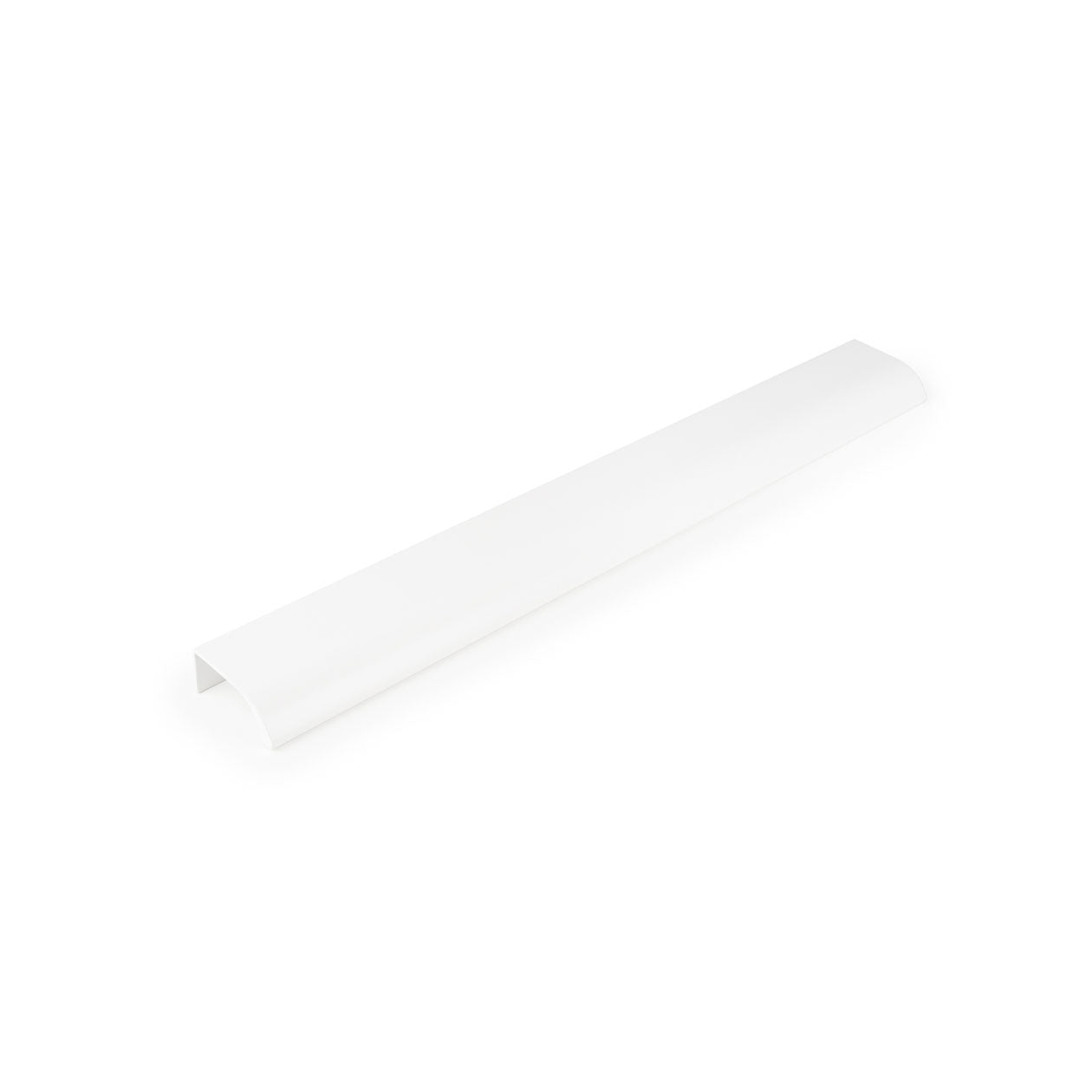 Momo ONA Edge Pull in white, featuring a sleek metal handle for furniture or cabinetry.