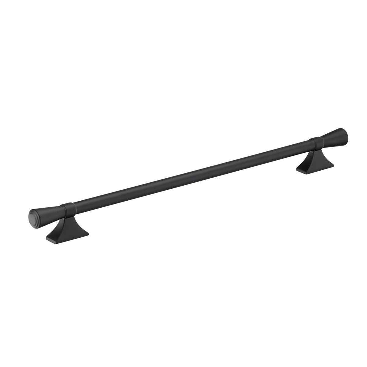 Momo PEMBREY cabinet pull handle in black finish with curved design and metal construction.