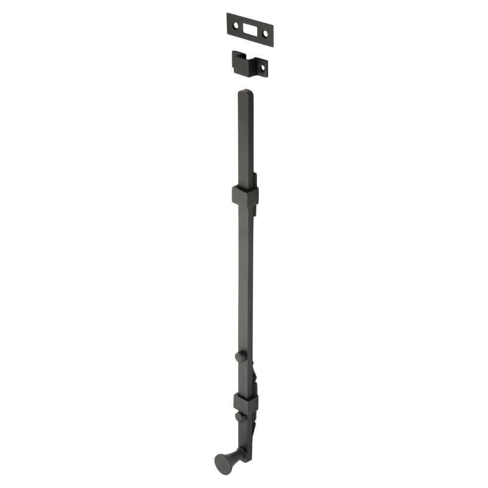 Panic Bolt Matt Black L450mm in Matt Black