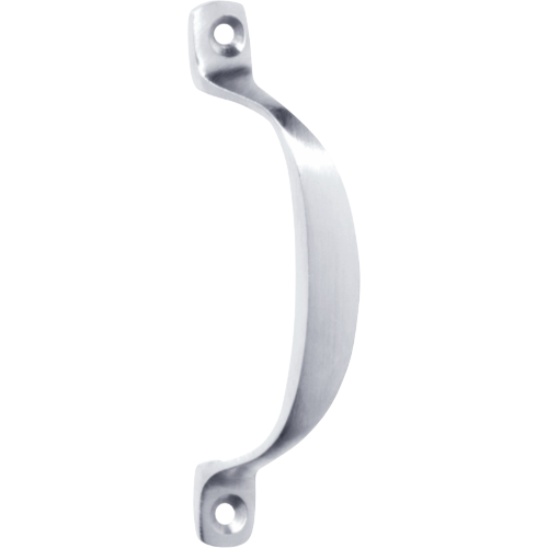 Pull Handle Offset Satin Chrome H100xP20mm in Satin Chrome