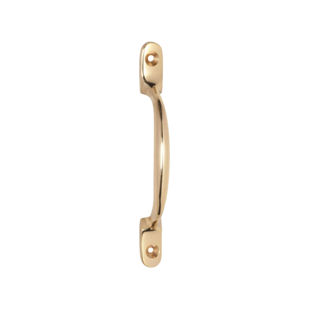 Pull Handle Standard Polished Brass L125xP26mm in Polished Brass