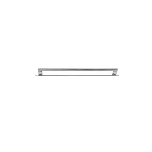 Iver Baltimore Cabinet Pull with backplate for architectural hardware, featuring a sleek metal design and polished finish.