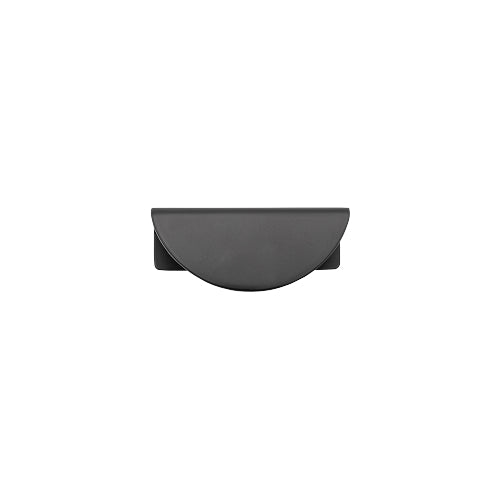 Drawer Pull Osaka Lip Matt Black L80xH35xD40mm CTC64mm in Matt Black