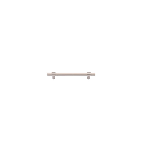 Iver Helsinki Cabinet Pull handle in brushed nickel, showing a sleek modern design for kitchen or furniture cabinetry hardware.
