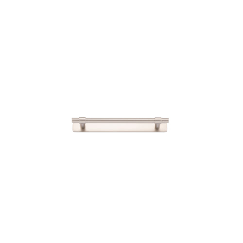 Iver Helsinki cabinet pull with backplate, modern matte black hardware for kitchen or furniture drawers and cabinets.