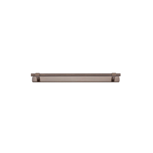 Iver Helsinki cabinet pull with backplate, brushed metal finish, modern hardware handle for kitchen or bathroom cabinets.