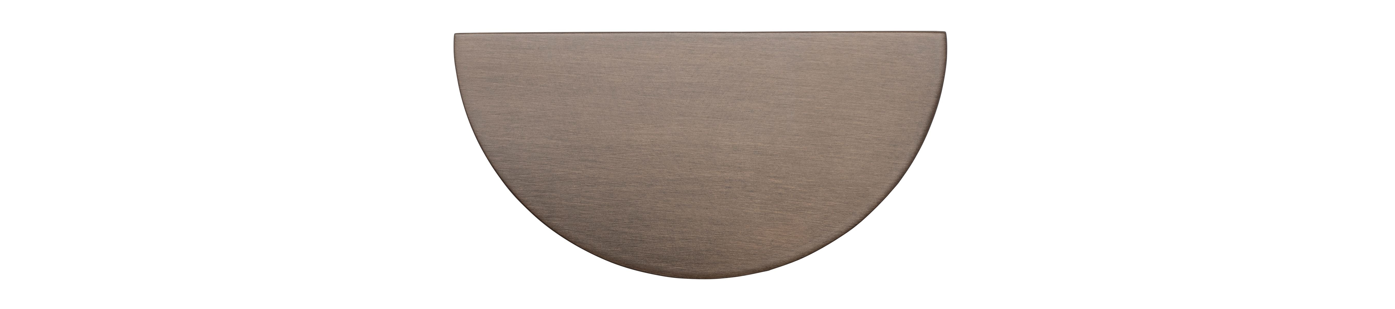 Drawer Pull Osaka Half Moon Signature Brass W75mm CTC64mm in Signature Brass
