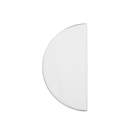 Iver Osaka half moon drawer cabinet pull in architectural hardware style, H150mm, with a sleek metallic finish.