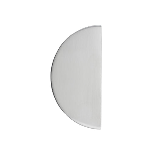 Iver Osaka half-moon drawer cabinet pull in architectural hardware style, H150mm, with a sleek metallic finish.
