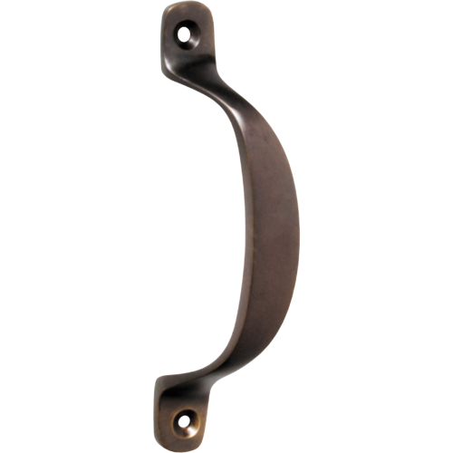 Pull Handle Offset Antique Brass H100xP20mm in Antique Brass