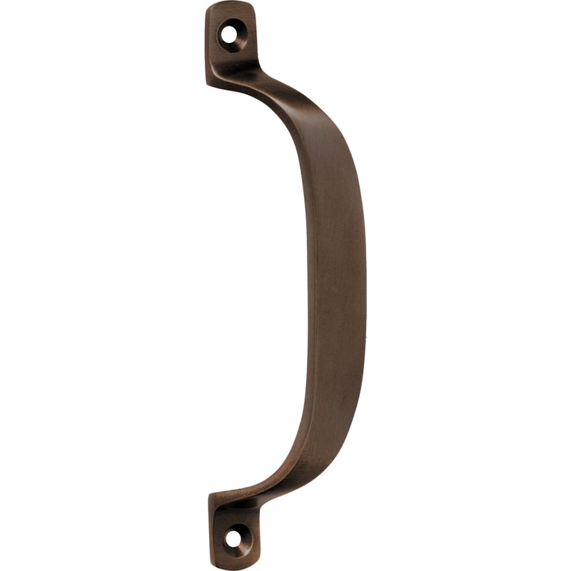 Pull Handle Offset Antique Brass H130xP23mm in Antique Brass