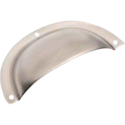Drawer Pull Sheet Brass Classic Satin Nickel H40xL97mm in Satin Nickel