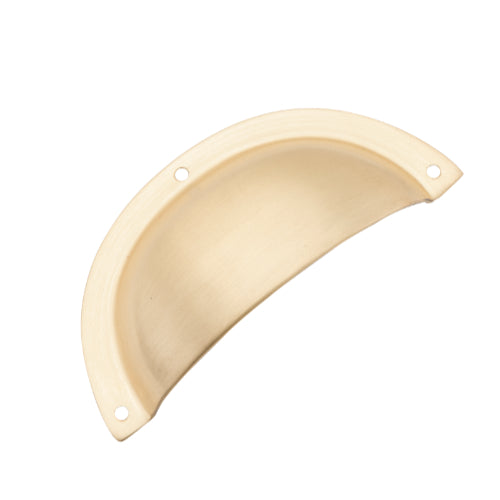 Drawer Pull Sheet Brass Classic Satin Brass H40xL97mm in Satin Brass