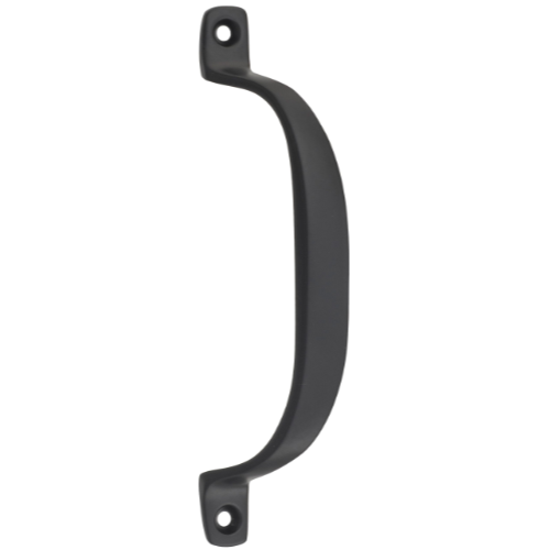Pull Handle Offset Matt Black H130xP23mm in Matt Black
