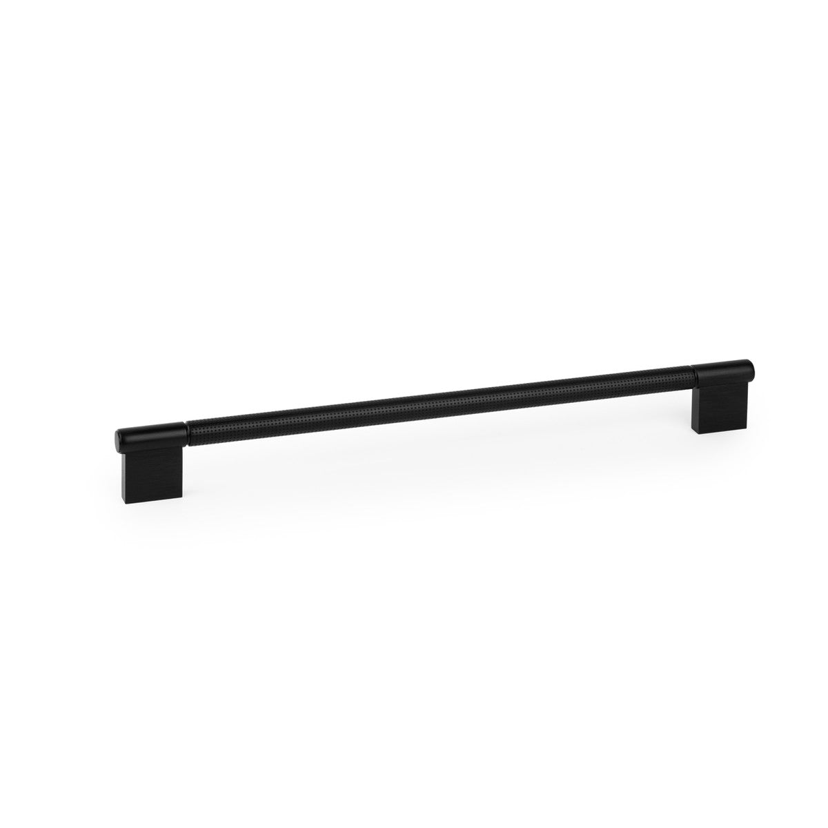 Momo POINT cabinet pull handle in black finish, sleek modern design for kitchen or furniture drawers.