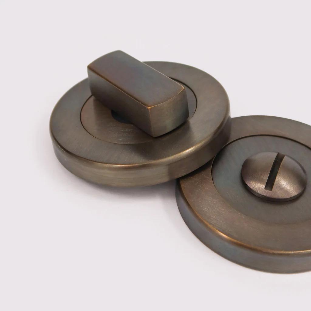 Privacy Turn - Antique Bronze in Antique Bronze